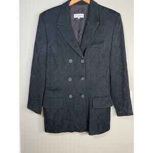Vintage Ivan Grundahl Jacquard Double Breasted Blazer M